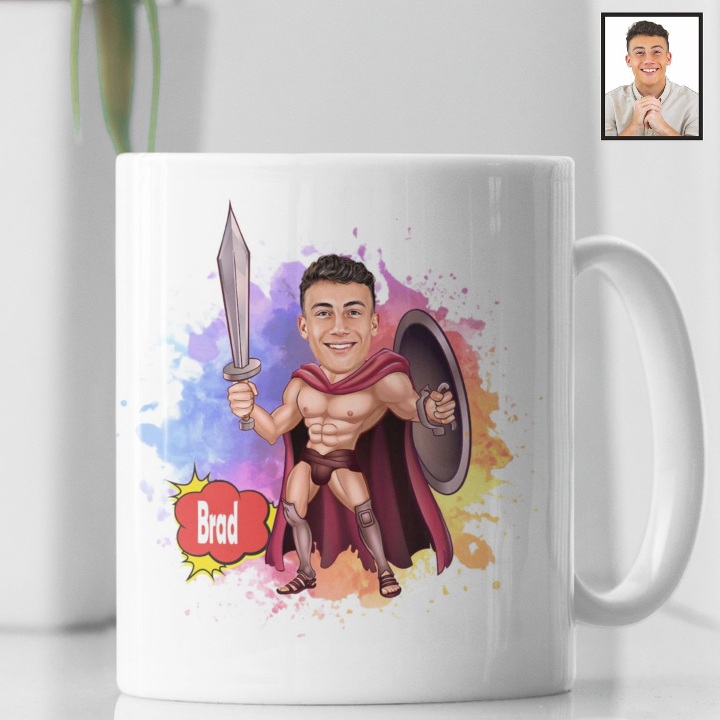 Gepersonaliseerde Gladiator Bedrukte Mok