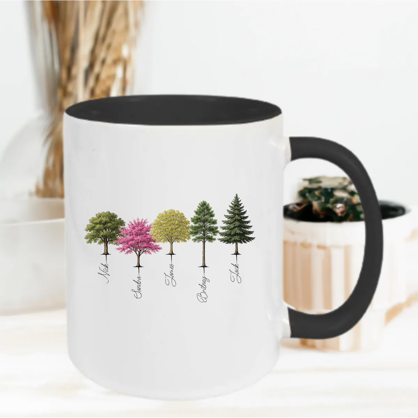 Gepersonaliseerde Familiebeker – Stamboom Mok met 12 Namen