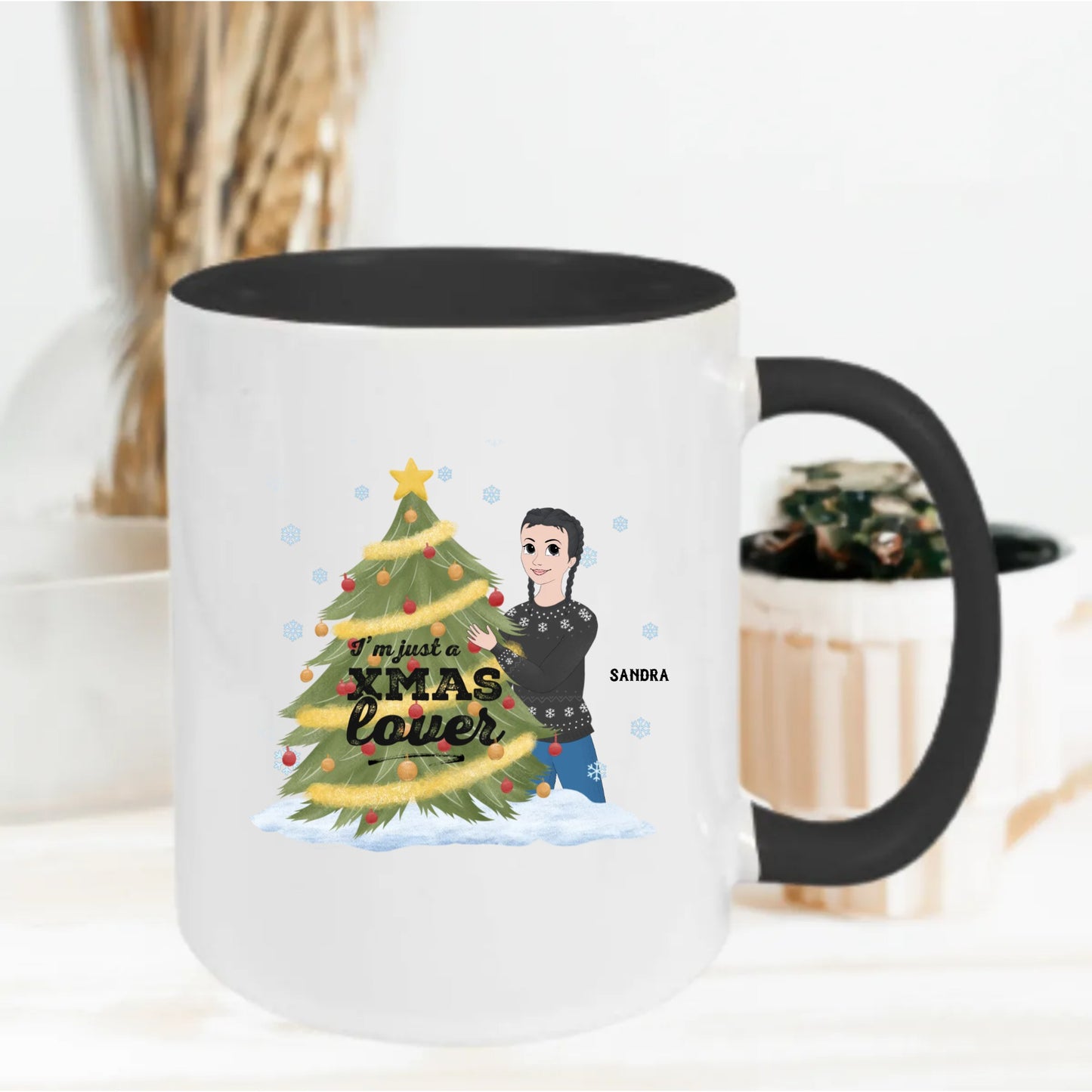 Gepersonaliseerde Kerst Mok – Avatar, Kleding & Naam Aanpasbaar