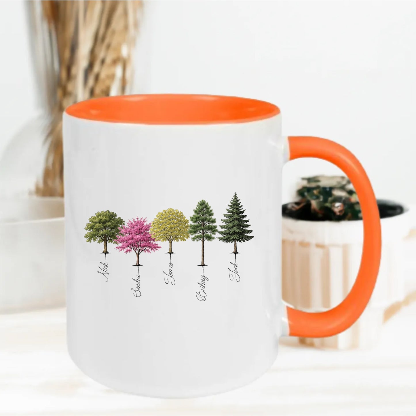 Gepersonaliseerde Familiebeker – Stamboom Mok met 12 Namen