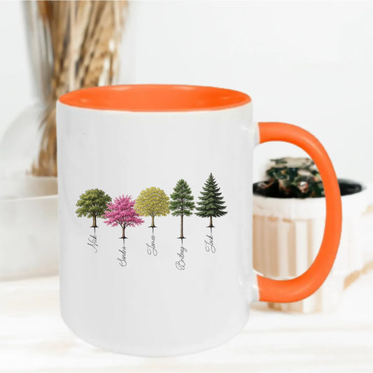 Gepersonaliseerde Familiebeker – Stamboom Mok met 12 Namen