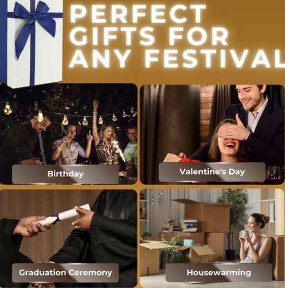 3D Kristallen Astronaut Lamp – LED Glas Bol met Houten Basis