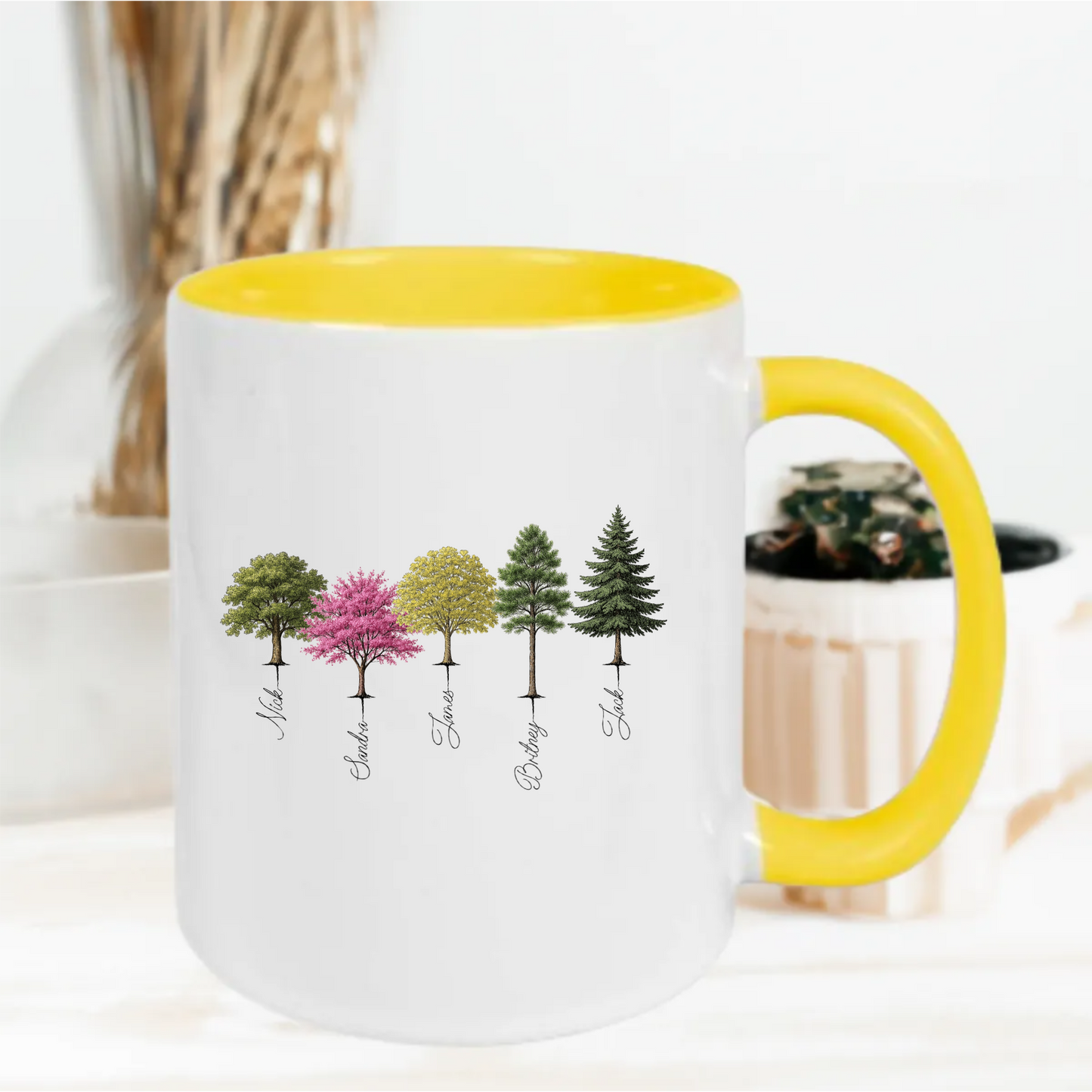 Gepersonaliseerde Familiebeker – Stamboom Mok met 12 Namen