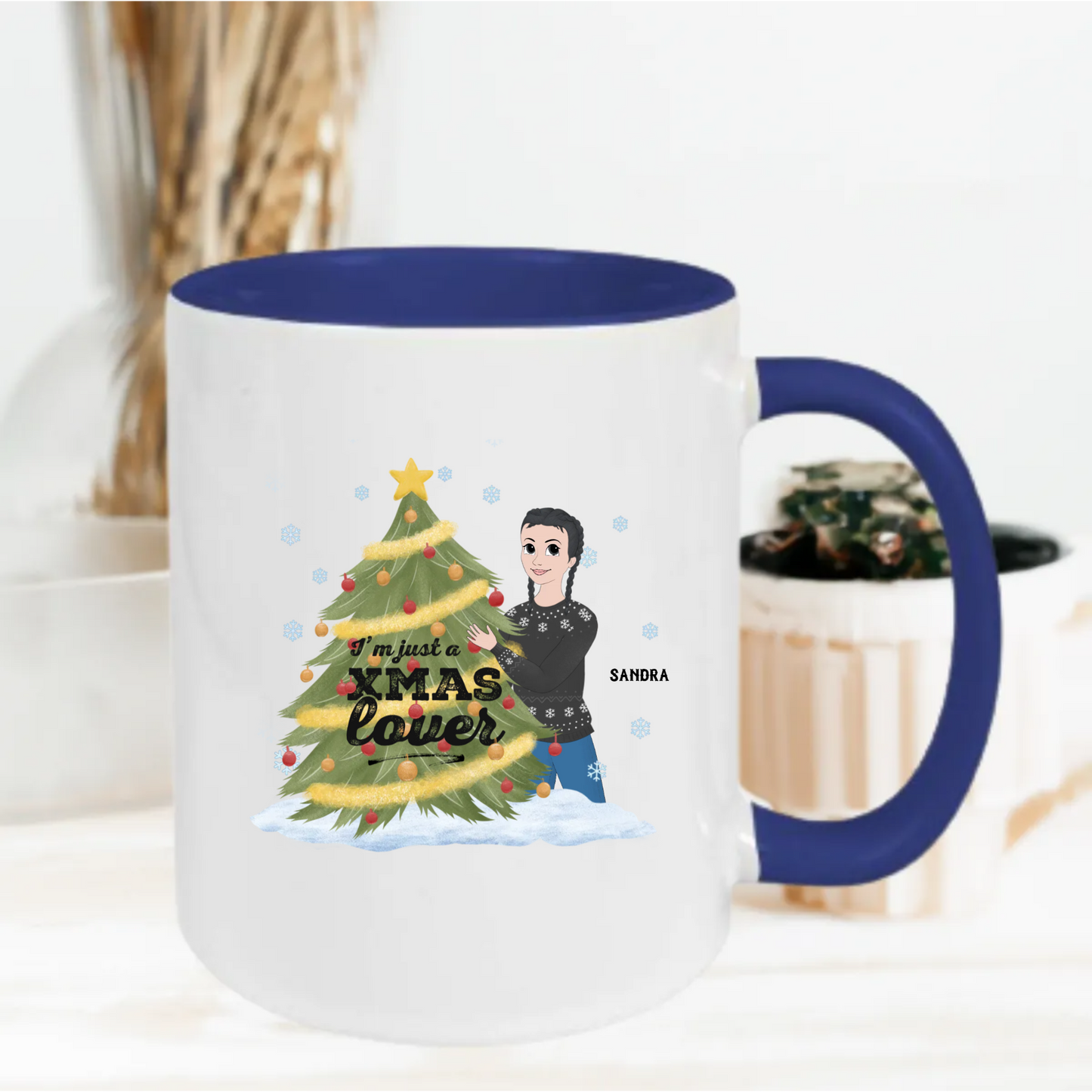 Gepersonaliseerde Kerst Mok – Avatar, Kleding & Naam Aanpasbaar