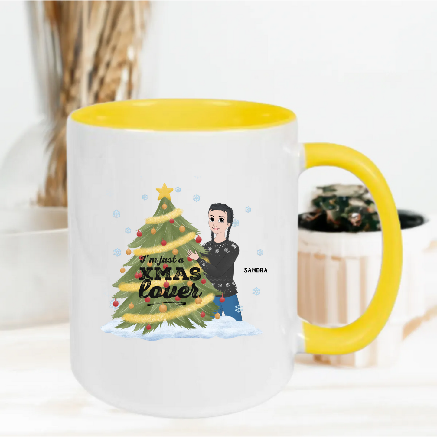 Gepersonaliseerde Kerst Mok – Avatar, Kleding & Naam Aanpasbaar