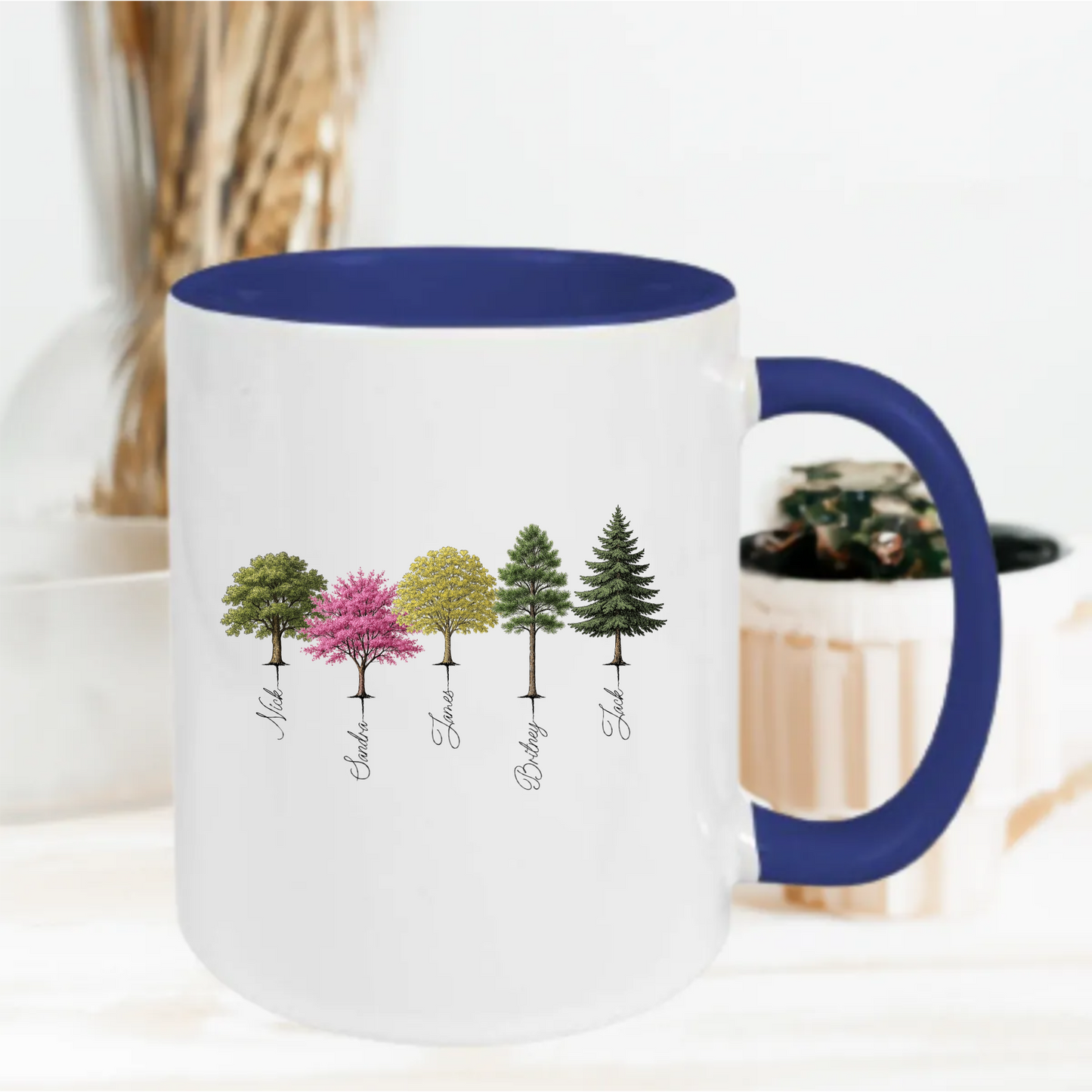 Gepersonaliseerde Familiebeker – Stamboom Mok met 12 Namen