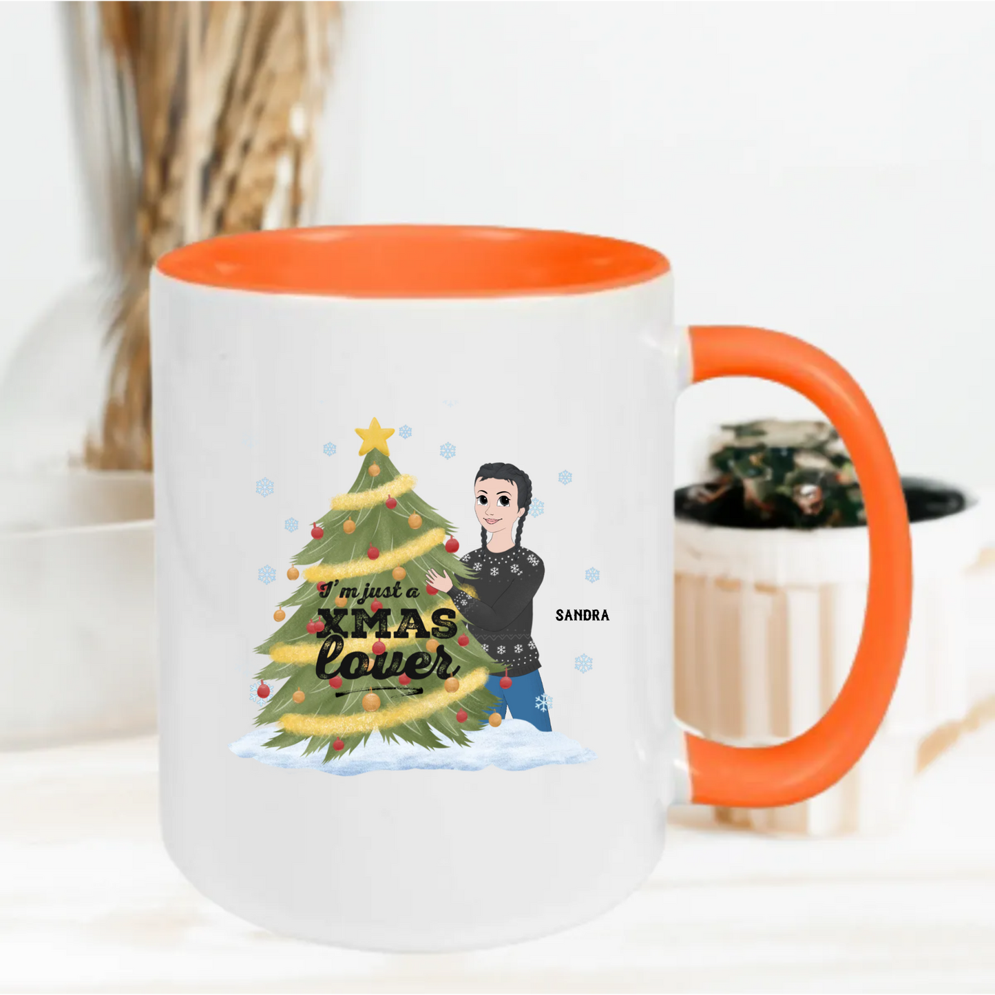 Gepersonaliseerde Kerst Mok – Avatar, Kleding & Naam Aanpasbaar