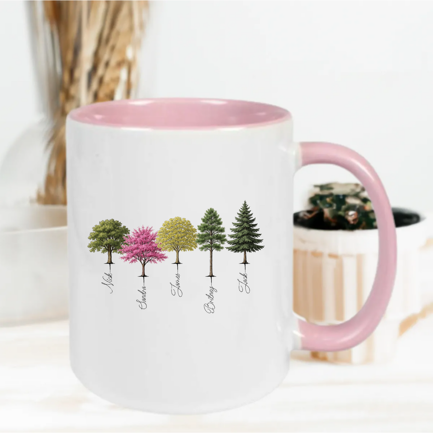 Gepersonaliseerde Familiebeker – Stamboom Mok met 12 Namen