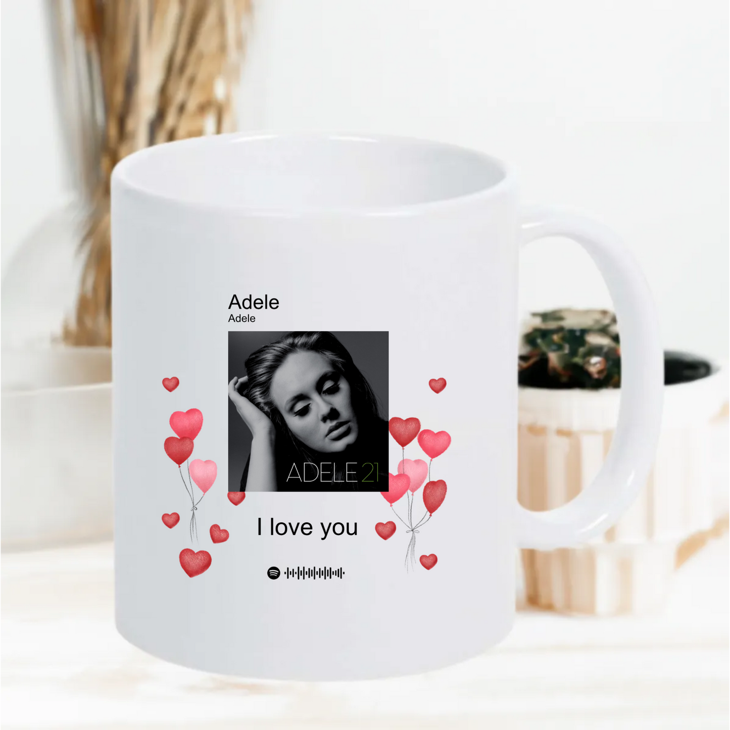 Gepersonaliseerde Spotify Code Mok – Foto & Lied Ontwerp