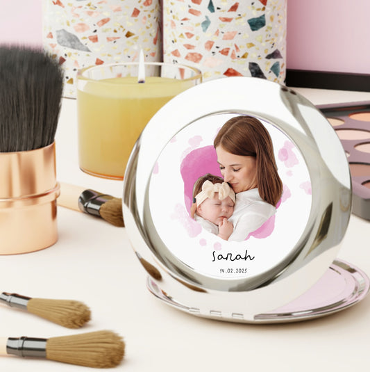 Gepersonaliseerde reisspiegel voor moeder