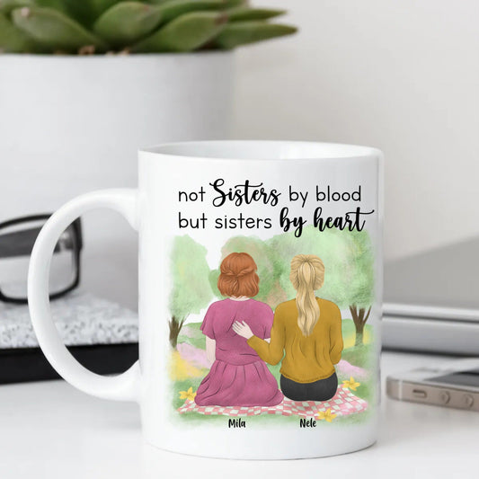 Gepersonaliseerde "Sister My Heart" Design Beste Vriend Mok