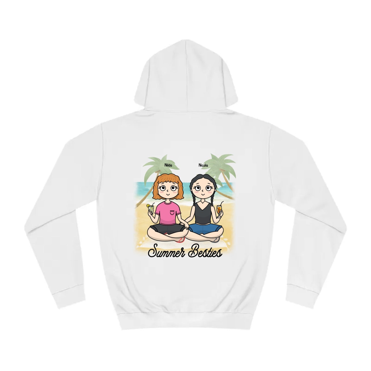 gepersonaliseerde zomervrienden ontworpen sweatshirt