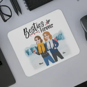 Gepersonaliseerde "Besties Forever" bedrukte muismat