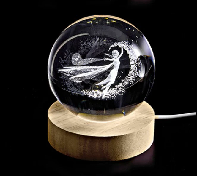 LED 3D Kristallen Fee Lamp – Magische Sfeerverlichting