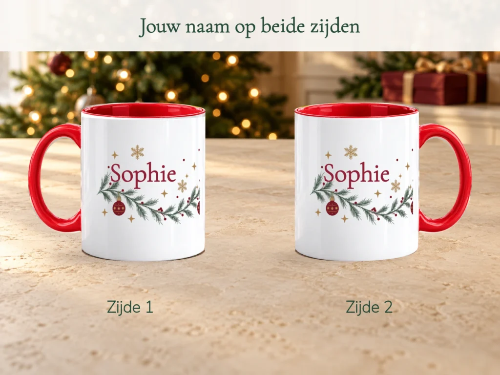 Jouw naam op beide zijden